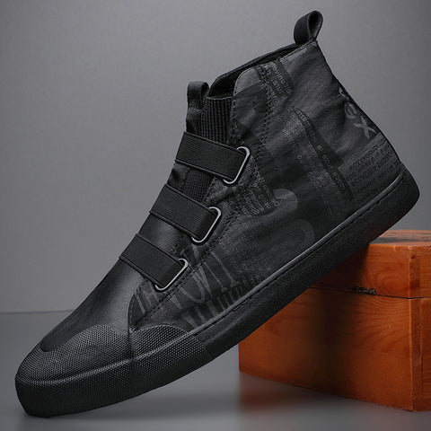 High-top Camouflage Canvas Sneaker