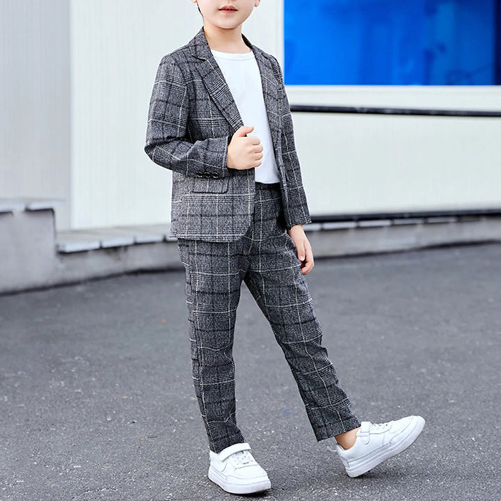 Boy's Plaid Suit