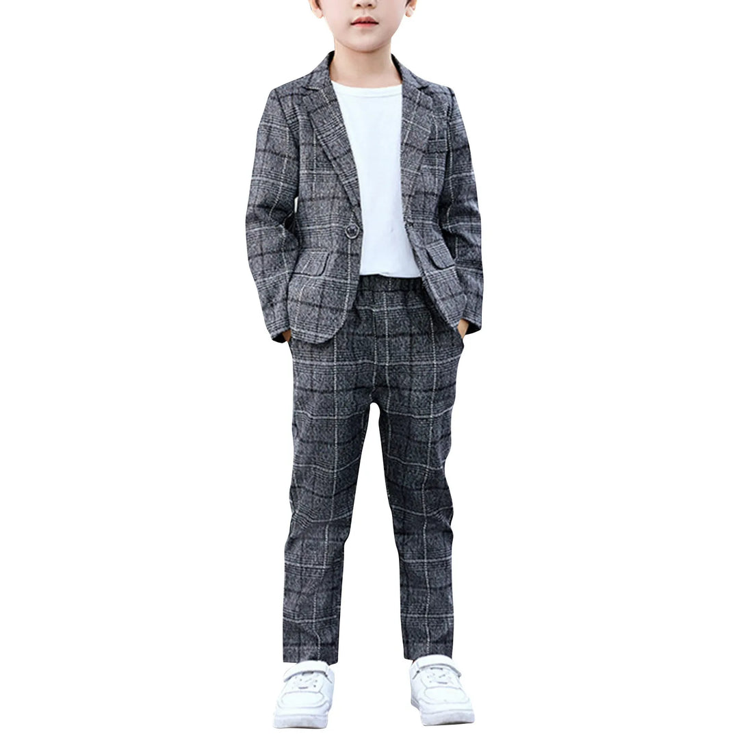 Boy's Plaid Suit