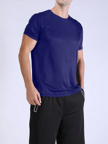 5PCS Men's Solid Color Sports T-Shirt