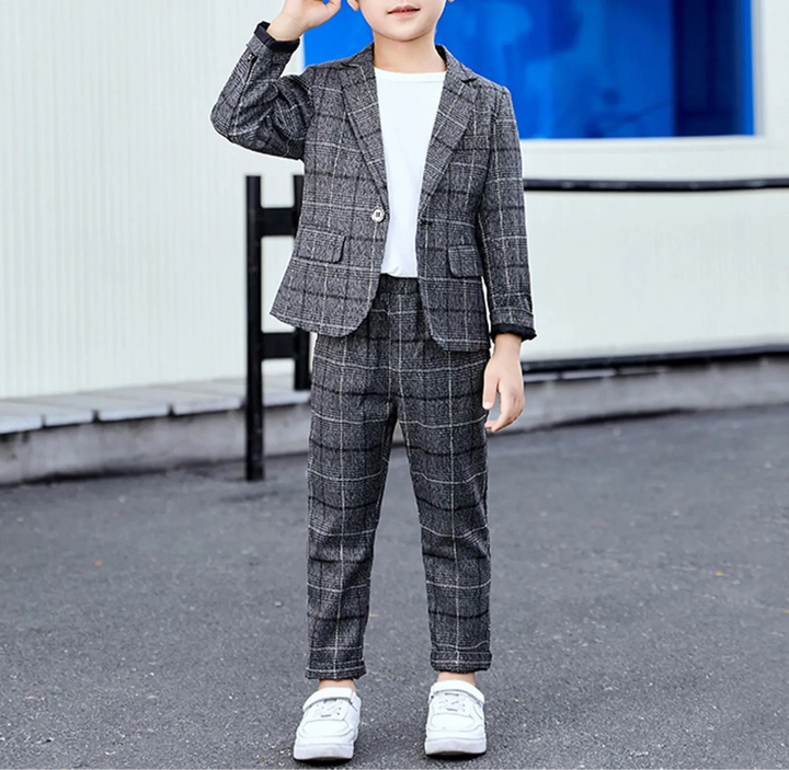 Boy's Plaid Suit