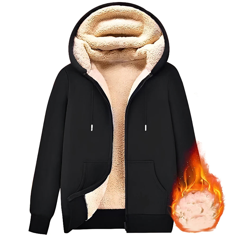 Unisex Wool Lined Hooded Jacket