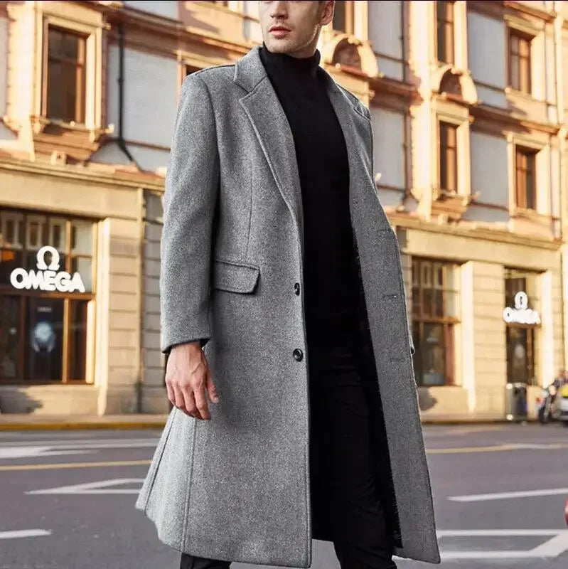 Classic Men's Wool Coat