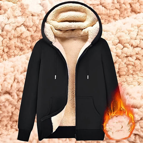 Unisex Wool Lined Hooded Jacket