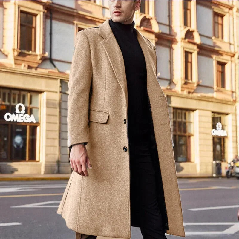 Classic Men's Wool Coat