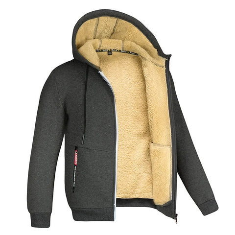 Unisex Wool Lined Hooded Jacket