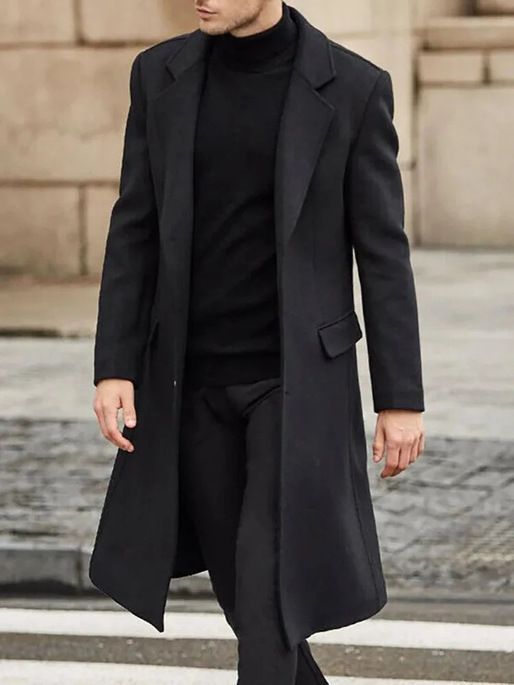 Classic Men's Wool Coat