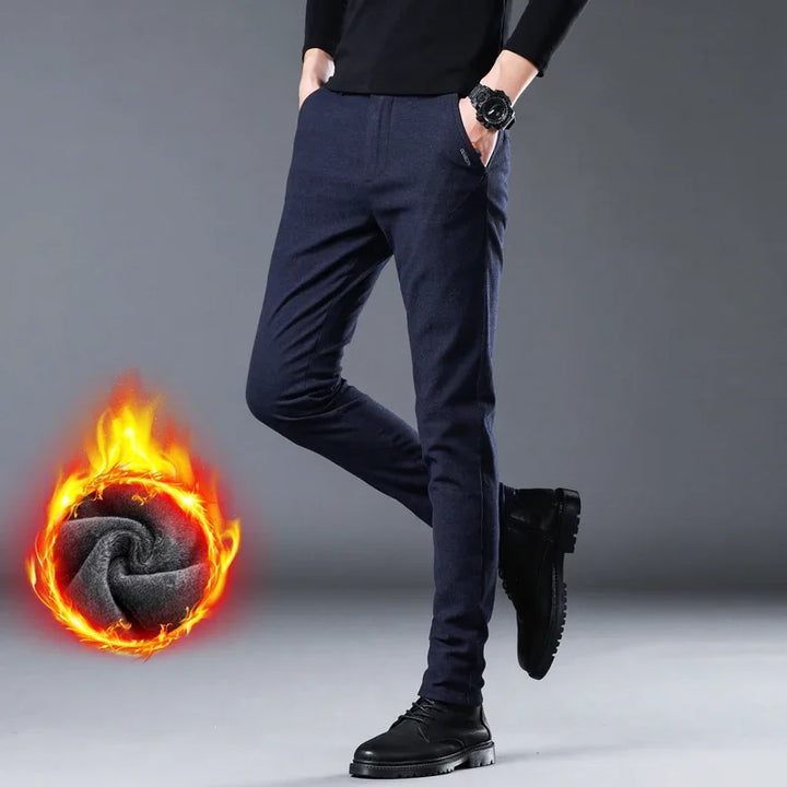 Winter Fleece Slim Casual Pants