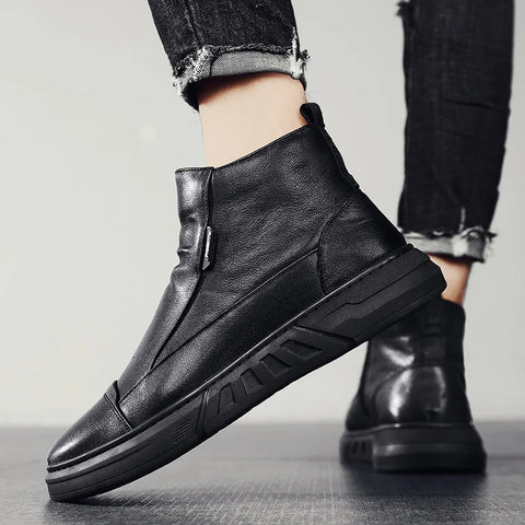 Low Cut Slip-on Ankle Boots