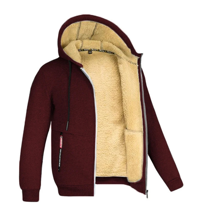 Unisex Wool Lined Hooded Jacket