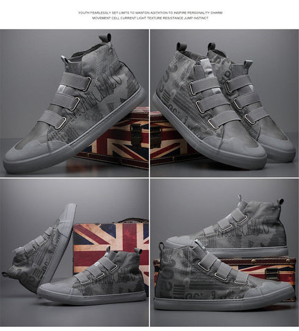 High-top Camouflage Canvas Sneaker