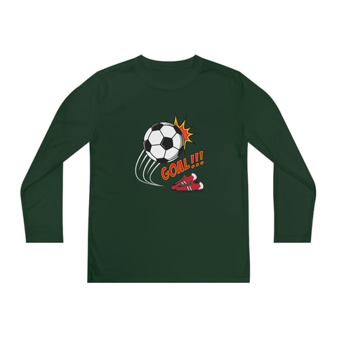 Soccer Goal Youth Long Sleeve Competitor Tee