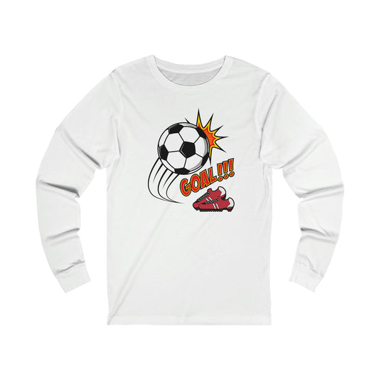 Soccer Goal Jersey Long Sleeve Tee