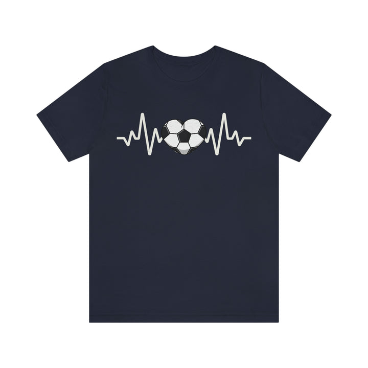 Heartbeat of Soccer Jersey Short Sleeve Tee