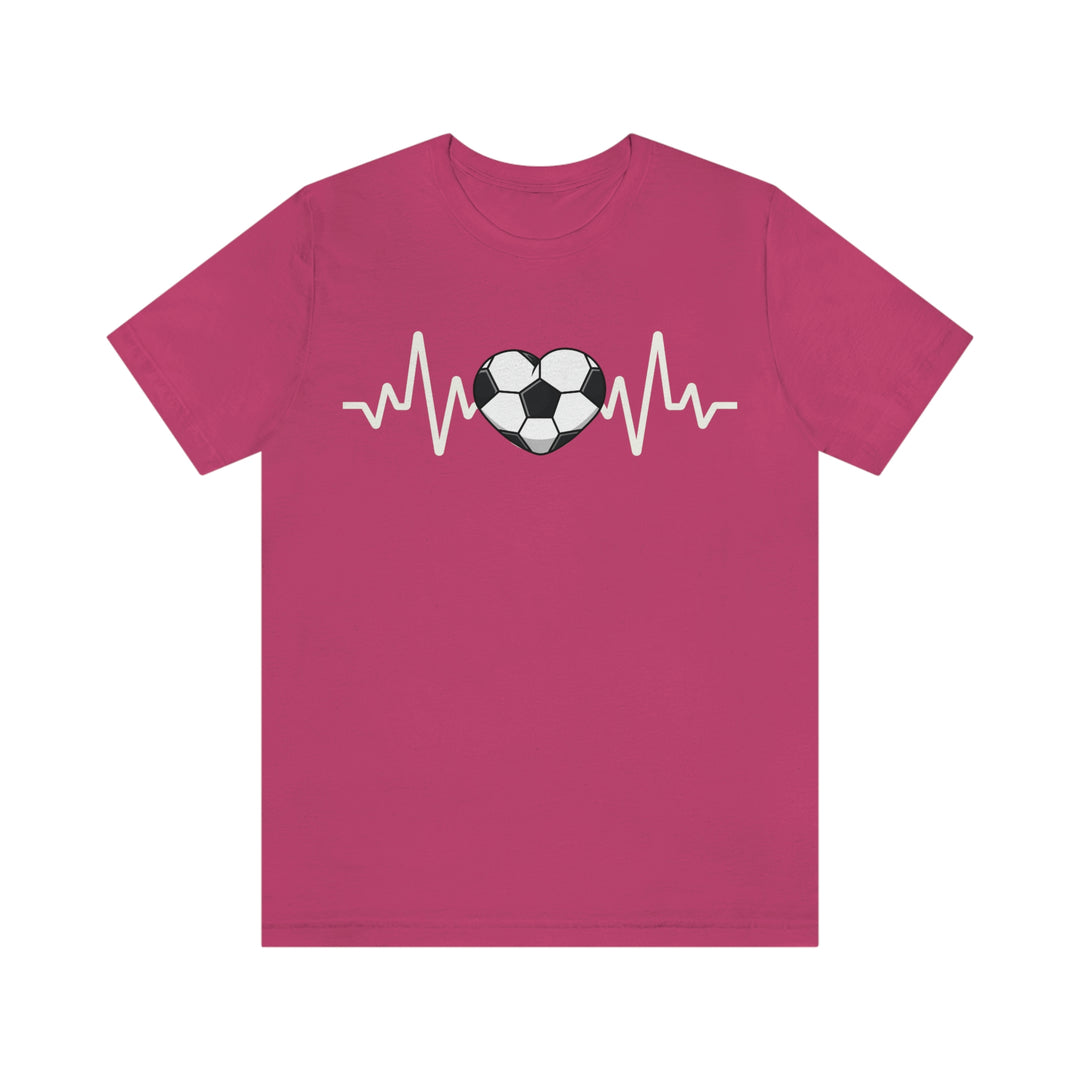 Heartbeat of Soccer Jersey Short Sleeve Tee