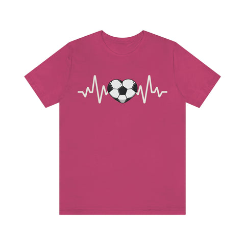 Heartbeat of Soccer Jersey Short Sleeve Tee