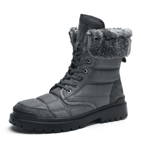 Waterproof Leather High Top Boots