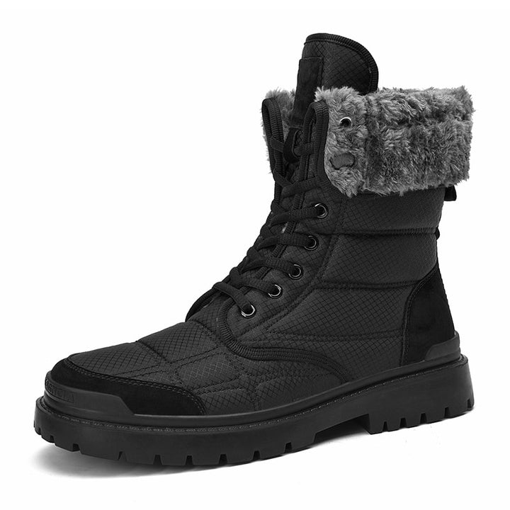 Waterproof Leather High Top Boots