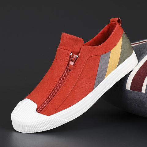 Canvas Large Strips Men Sneakers
