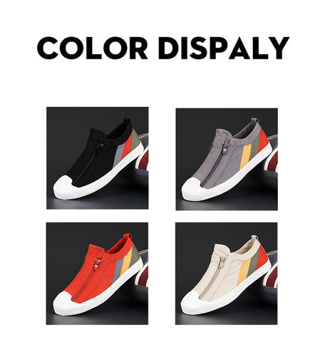 Canvas Large Strips Men Sneakers