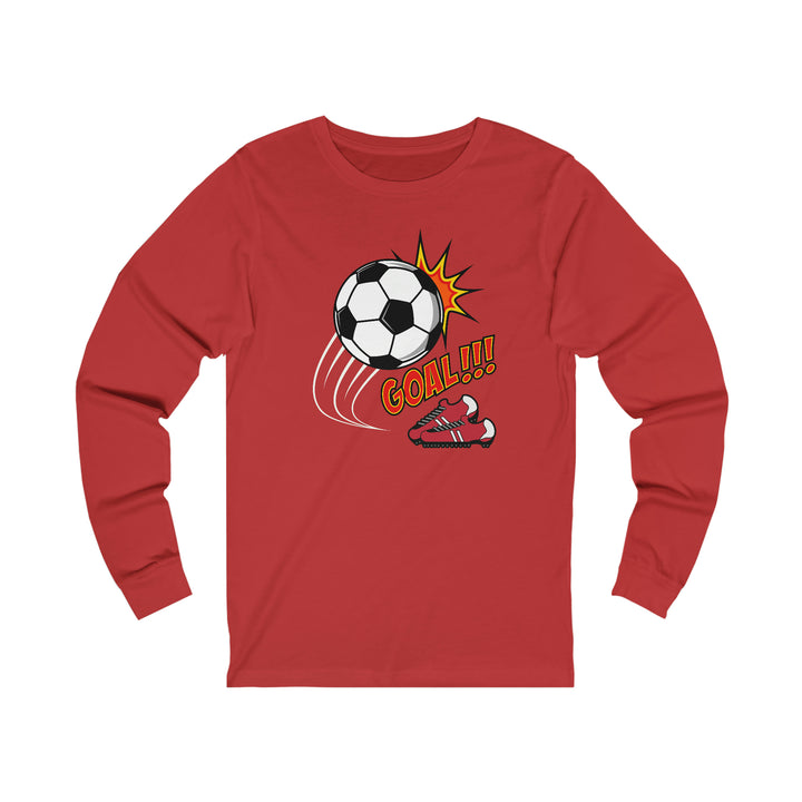 Soccer Goal Jersey Long Sleeve Tee