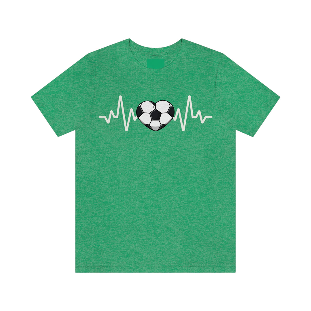 Heartbeat of Soccer Jersey Short Sleeve Tee