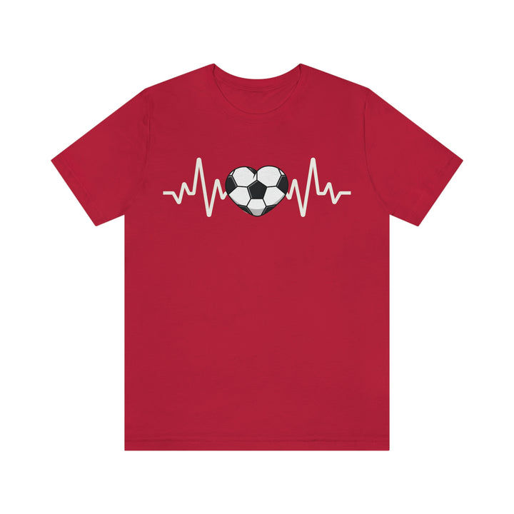 Heartbeat of Soccer Jersey Short Sleeve Tee