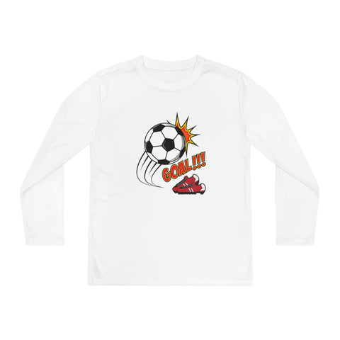 Soccer Goal Youth Long Sleeve Competitor Tee