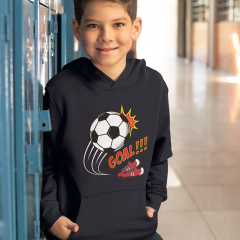 Soccer Goal Youth Heavy Blend Hooded Sweatshirt