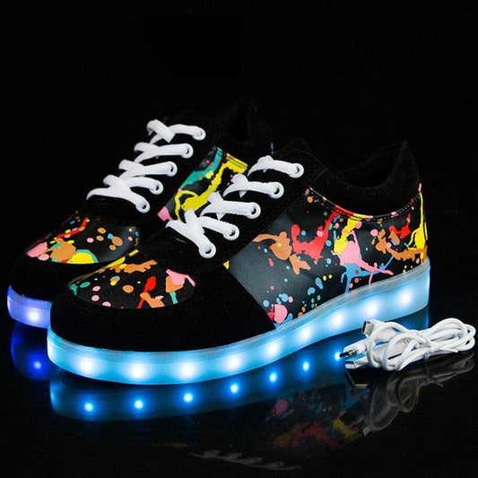 Glowing Breathable Sneakers - Liam's Kicks