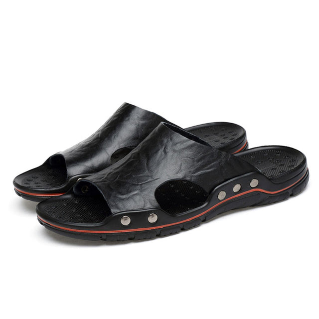 Genuine Leather Slippers