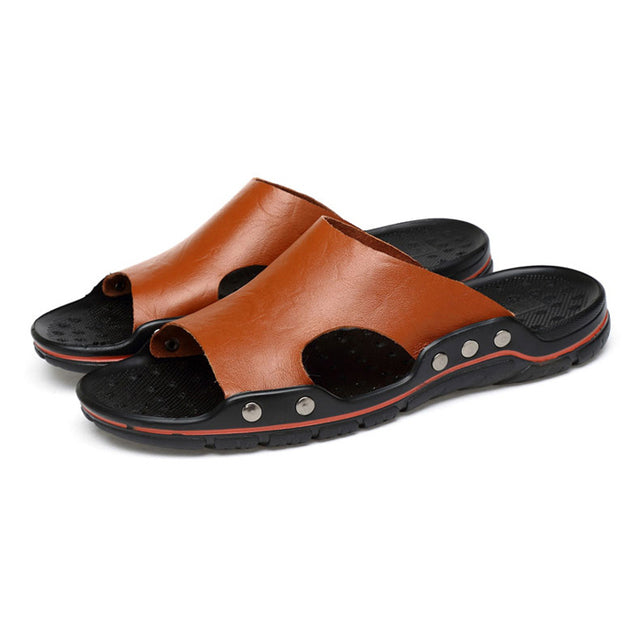 Genuine Leather Slippers