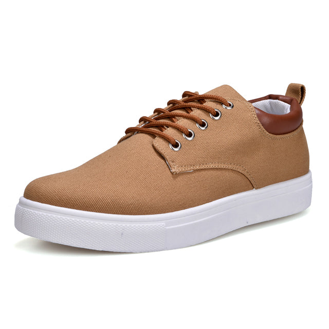 Fashion Lacedup Canvas Men Sneakers