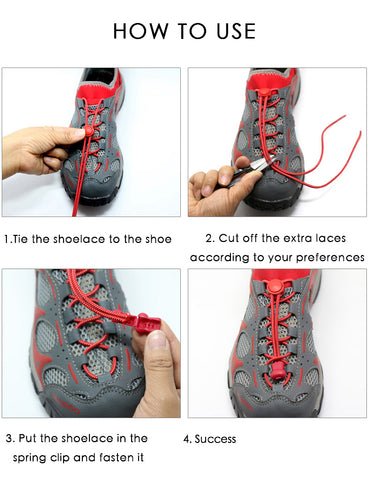 1Pair Elastic No Tie ShoeLaces